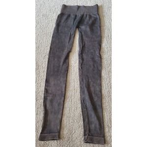 Women's Black and Bronze Eye Candy Running Exercise Pants Size S/M